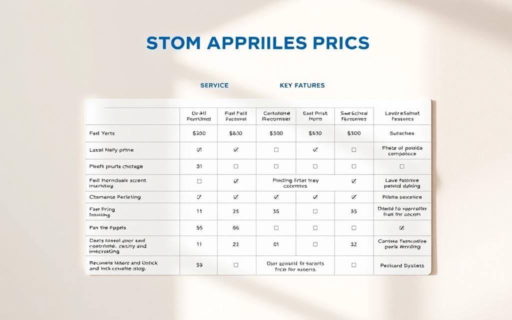 custom apparel pricing comparison chart